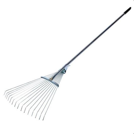 Set grădinărit 2 în 1: Săpăligă + Greblă reglabilă cu coadă metalică